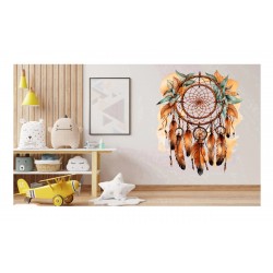 Sticker decorativ, Mandala, Maro, 73 cm, 1328STK-10