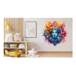Sticker decorativ, Woman, Turcoaz, 61 cm, 1328STK-3 Sticker decorativ, Woman, Turcoaz, 61 cm, 1328STK-3
