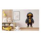 Sticker decorativ, Teddy Hip Hop, Negru, 90 cm, 1332STK-3 Sticker decorativ, Teddy Hip Hop, Negru, 90 cm, 1332STK-3
