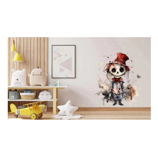 Sticker decorativ, Halloween, Alb, 65 cm, 1334STK