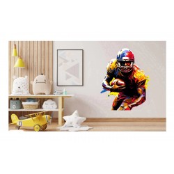 Sticker decorativ, Fotbal American, Maro, 76 cm, 1335STK-11