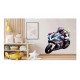 Sticker decorativ, Motocicleta, Alb, 73 cm, 1336STK-5