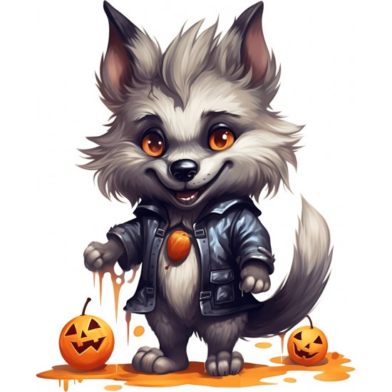 Sticker decorativ, Halloween, Gri, 73 cm, 1337STK-22 Sticker decorativ, Halloween, Gri, 73 cm, 1337STK-22