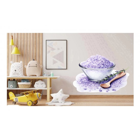 Sticker decorativ, Sare din Lavanda, Mov, 79 cm, 1339STK-10