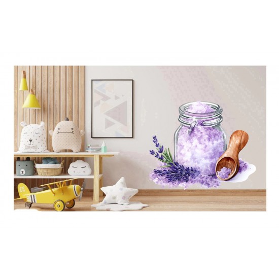 Sticker decorativ, Sare din Lavanda, Mov, 68 cm, 1339STK-13
