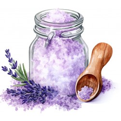 Sticker decorativ, Sare din Lavanda, Mov, 68 cm, 1339STK-13