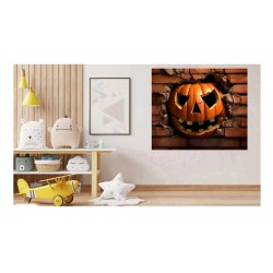Sticker decorativ, Halloween, Portocaliu, 68 cm, 1340STK