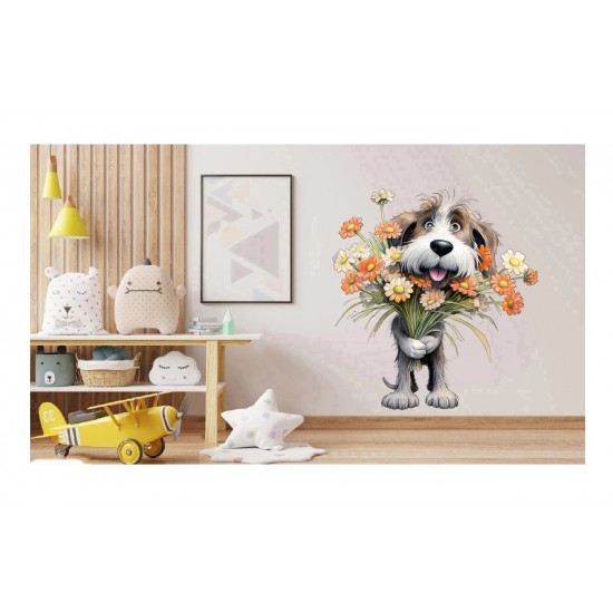 Sticker decorativ, Caine, Gri, 65 cm, 1341STK-3 Sticker decorativ, Caine, Gri, 65 cm, 1341STK-3