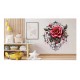 Sticker decorativ, Trandafiri, Rosu, 64 cm, 1343STK-16 Sticker decorativ, Trandafiri, Rosu, 64 cm, 1343STK-16