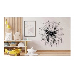 Sticker decorativ, Paianjen, Negru, 68 cm, 1343STK-5 Sticker decorativ, Paianjen, Negru, 68 cm, 1343STK-5