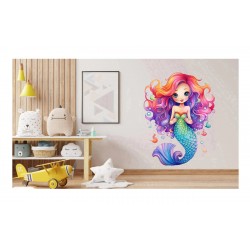 Sticker decorativ, Mica Sirena, Mov, 76 cm, 1344STK-2 Sticker decorativ, Mica Sirena, Mov, 76 cm, 1344STK-2