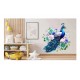 Sticker decorativ, Paun, Verde, 65 cm, 1345STK-6 Sticker decorativ, Paun, Verde, 65 cm, 1345STK-6