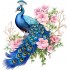 Sticker decorativ, Paun, Multicolor, 64 cm, 1345STK-7