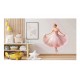 Sticker decorativ, Balerina, Roz, 76 cm, 1346STK-4 Sticker decorativ, Balerina, Roz, 76 cm, 1346STK-4