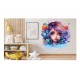 Sticker decorativ, Culori Pastelate, Fata, Albastru, 61 cm, 1347STK-7