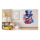Sticker decorativ, Dinozaur, Albastru, 80 cm, 1348STK-1