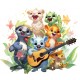Sticker decorativ, Animale Cantarete, Multicolor, 69 cm, 1349STK-7 Sticker decorativ, Animale Cantarete, Multicolor, 69 cm, 1349STK-7