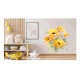 Sticker decorativ, Buchet de Flori Maci, Galben, 69 cm, 1350STK-6