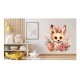 Sticker decorativ, Vulpe, Portocaliu, 64 cm, 1351STK-2