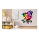 Sticker decorativ, Trandafiri, Mov, 73 cm, 1354STK-1 Sticker decorativ, Trandafiri, Mov, 73 cm, 1354STK-1