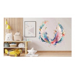 Sticker decorativ, Aripi, Multicolor, 62 cm, 1355STK-13