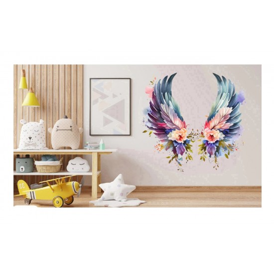 Sticker decorativ, Aripi, Multicolor, 62 cm, 1355STK-7