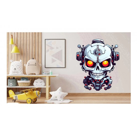 Sticker decorativ, Horror, Alb, 75 cm, 1356STK-2
