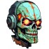 Sticker decorativ, Horror, Verde, 81 cm, 1356STK-4