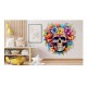 Sticker decorativ, Skull, Galben, 62 cm, 1357STK-6