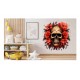 Sticker decorativ, Skull, Rosu, 61 cm, 1357STK-8 Sticker decorativ, Skull, Rosu, 61 cm, 1357STK-8