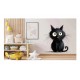 Sticker decorativ, Pisica, Negru, 61 cm, 1358STK-13