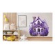 Sticker decorativ, Casa cu Lavanda, Mov, 60 cm, 1361STK-6