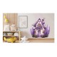 Sticker decorativ, Casa cu Lavanda, Mov, 60 cm, 1361STK-8