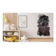Sticker decorativ, Fotbalist, Rosu, 90 cm, 1364STK-1