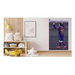 Sticker decorativ, Fotbalist, Albastru, 90 cm, 1364STK-2