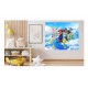 Sticker decorativ, Mario, Albastru,1365STK