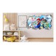Sticker decorativ, Mario, Albastru,1365STK-2