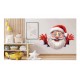 Sticker decorativ, Mos Craciun, Rosu, 1371STK-14 Sticker decorativ, Mos Craciun, Rosu, 1371STK-14
