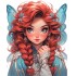 Sticker decorativ, Printesa, 73 cm, 1373STK-13