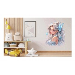 Sticker decorativ, Printesa, 76 cm, 1373STK-5