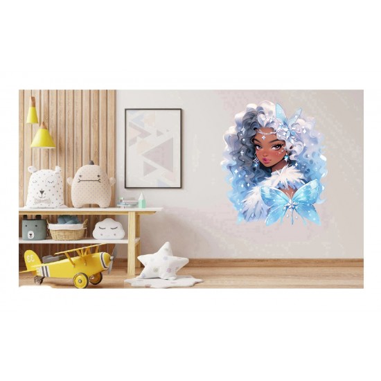 Sticker decorativ, Printesa, Alb, 1374STK-20 Sticker decorativ, Printesa, Alb, 1374STK-20