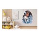 Sticker decorativ, Printesa, Albastru, 1374STK-6