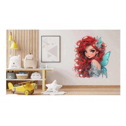 Sticker decorativ, Printesa, Rosu, 1374STK-8