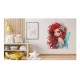 Sticker decorativ, Printesa, Rosu, 1374STK-8 Sticker decorativ, Printesa, Rosu, 1374STK-8
