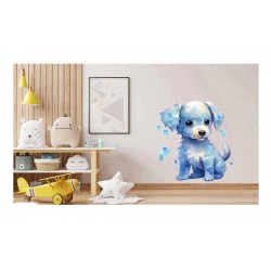 Sticker decorativ, Minecraft, Albastru, 1376STK-9