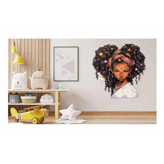 Sticker decorativ, Zodiac Fecioara, Negru, 1377STK-11