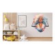 Sticker decorativ, Zodiac Balanta, Turcoaz, 1377STK-6