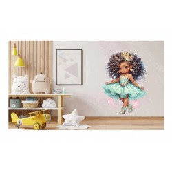 Sticker decorativ, Printesa, Turcoaz, 1378STK-14