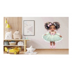Sticker decorativ, Printesa, Turcoaz, 1378STK-4