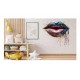Sticker decorativ, Buze, Roz-Albastru, 61 cm, 1301STK-4 Sticker decorativ, Buze, Roz-Albastru, 61 cm, 1301STK-4